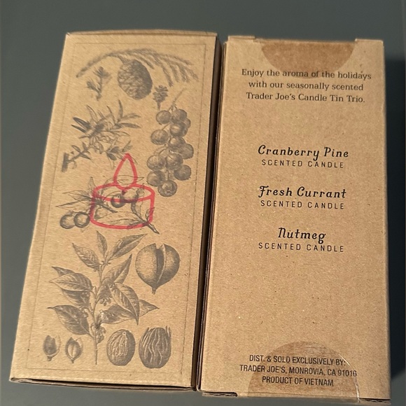 Trader Joe’s - Candle Tin Trio Winter ‘23 x 2 - Picture 2 of 5